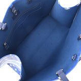 LOUIS VUITTON LV Escal on Go通用蓝色M45120中性Monogram帆布2WAY手提袋A级二手Ginzo