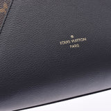 LOUIS VUITTON Monogram Kimono MM Noir M40460 Ladies Monogram Canvas Leather Tote Bag A Rank Used Ginzo