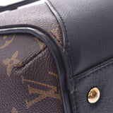 LOUIS VUITTON Monogram和服MM Noir M40460女士Monogram帆布皮革手提袋A级二手Ginzo