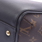 LOUIS VUITTON Monogram和服MM Noir M40460女士Monogram帆布皮革手提袋A级二手Ginzo