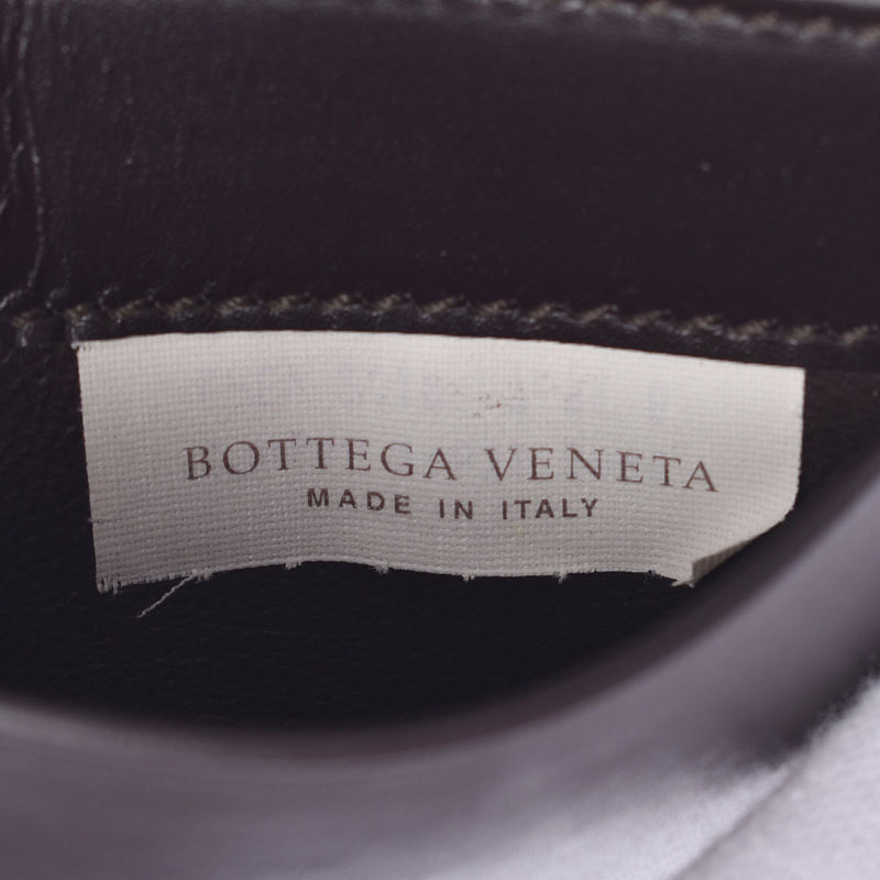 BOTTEGAVENETA ボッテガヴェネタ イントレチャート 名刺入れ ダークブラウン ユニセックス レザー カードケース 未使用 銀蔵