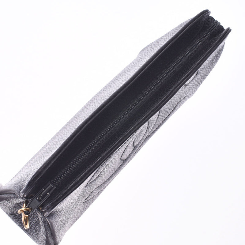 CHANEL香奈儿迷你化妆包黑色金色金属零件中性鱼子酱护肤包AB等级二手银藏