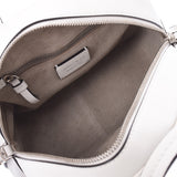 Jimmy Choo Jimmy Choo Velen boowing / 2WAY bag white silver metallic ladies calf handbag a