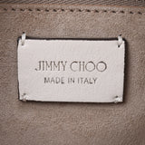 Jimmy Choo Jimmy Choo Velen boowing / 2WAY bag white silver metallic ladies calf handbag a