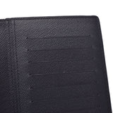 LOUIS VUITTON Monogram Eclipse Portofeuil Brother Black / Gray M61697 Men's Monogram Eclipse Canvas Long Wallet A Rank Used Ginzo