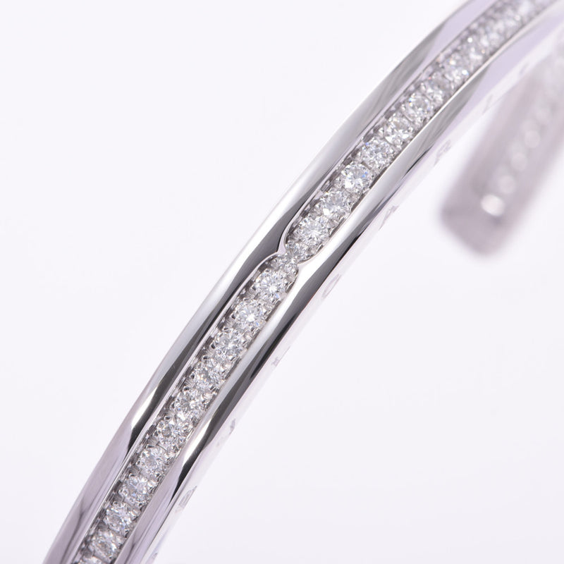 BVLGARI B-ZERO Open Bangle S Ladies K18WG / Diamond Bracelet A Rank Used Ginzo