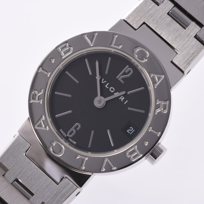 BVLGARI Bvlgari Bvlgari Bvlgari Bvlgari 23 BB23SS ladies SS watch Quartz Black Dial A Rank used silver stock