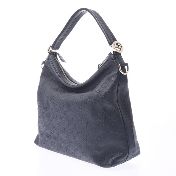 Gucci Gucci shoulder bag black gold hardware 326514 ladies calf 2WAY bag