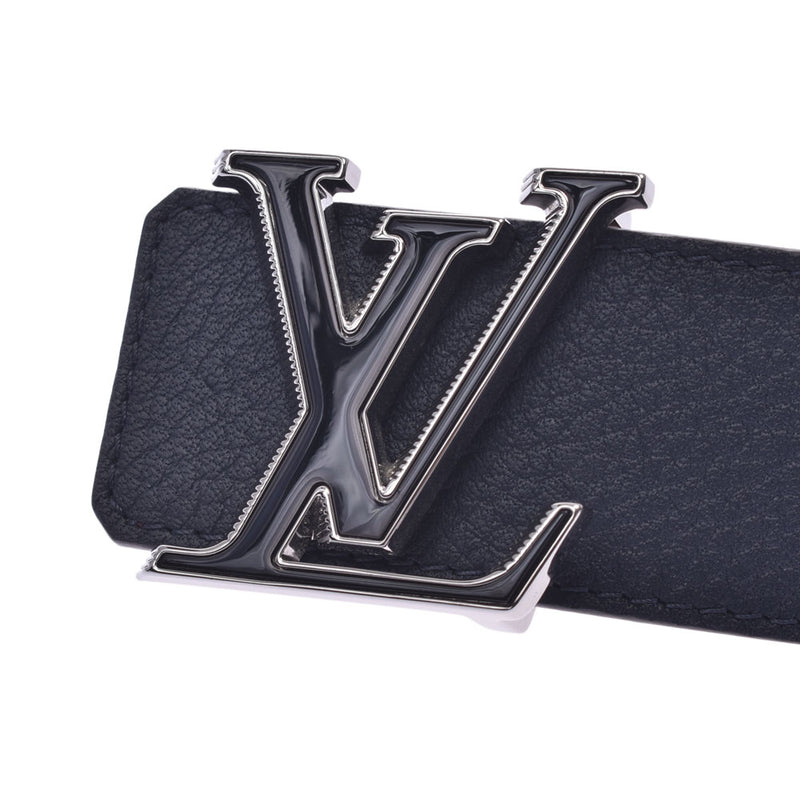 LOUIS VUITTON ルイヴィトン サンチュール LVティルトリバース ネイビー ブラック シルバー金具 レザー M0027 ベルト バッグル メンズ 403022