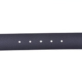 LOUIS VUITTON Louis Vuitton Santure LV Tilt Reverse 85cm Navy/Brown Silver Metal Fittings M0027 Men's Triyon Belt A Rank Used Ginzo