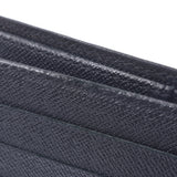 LOUIS VUITTON Louis Vuitton Taiga Portobier 3 Vole Aldwards (Black) M30422 Men's Leather Wallet B Rank Used Ginzo