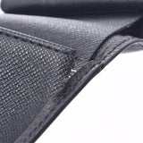 LOUIS VUITTON Louis Vuitton Taiga Portobier 3 Vole Aldwards (Black) M30422 Men's Leather Wallet B Rank Used Ginzo