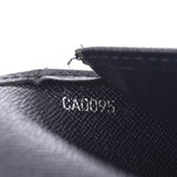 LOUIS VUITTON Louis Vuitton Taiga Portobier 3 Vole Aldwards (Black) M30422 Men's Leather Wallet B Rank Used Ginzo