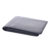 LOUIS VUITTON Louis Vuitton Taiga Portobier 3 Vole Aldwards (Black) M30422 Men's Leather Wallet B Rank Used Ginzo