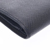 LOUIS VUITTON Louis Vuitton Taiga Portobier 3 Vole Aldwards (Black) M30422 Men's Leather Wallet B Rank Used Ginzo