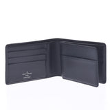 LOUIS VUITTON Louis Vuitton Taiga Portobier 3 Vole Aldwards (Black) M30422 Men's Leather Wallet B Rank Used Ginzo