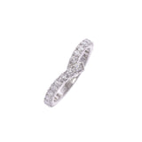 Harry Winston Harry Winston Pave Twist Bandling 8.5 Ladies PT950 Platinum Dialing / Ring A Rank Used Silgrin