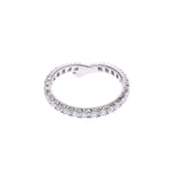 Harry Winston Harry Winston Pave Twist Bandling 8.5 Ladies PT950 Platinum Dialing / Ring A Rank Used Silgrin