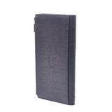 Berluti Berluti Santar Scrit Leather Long Wallet Calligraphy Ice Black Men's Leather Wallet AB Rank Used Ginzo