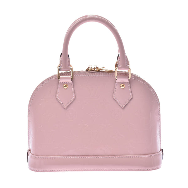 LOUIS VUITTON Verni Arma BB 2WAY手提袋Rose Ballerine M50415女士Monogram Verni手提包B等级二手Ginzo