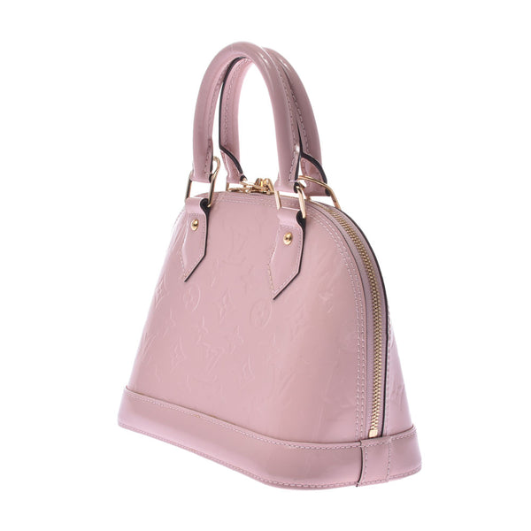 LOUIS VUITTON Verni Arma BB 2WAY手提袋Rose Ballerine M50415女士Monogram Verni手提包B等级二手Ginzo