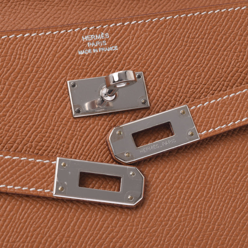 HERMES エルメス ケリーウォレット ゴールド シルバー金具 T刻印(2015年頃) ユニセックス ヴォーエプソン 長財布 未使用 銀蔵