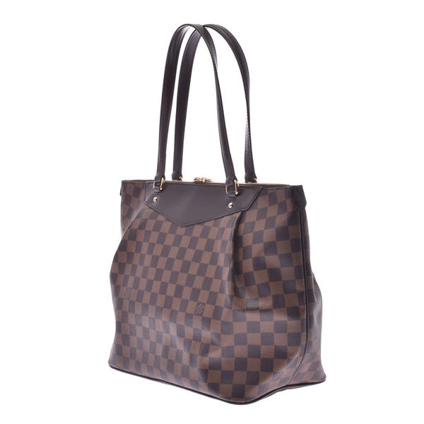 LOUIS VUITTON ルイヴィトン ダミエ ウエストミンスターGM ブラウン N41103 ユニセックス ダミエキャンバス トートバッグ Aランク 中古 銀蔵