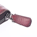 Berluti Berluti, Roundfasner, long purse, caligraphy, red men, leather, long purse B rank, used silver warehouse