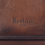 Berluti Berluti, Roundfasner, long purse, caligraphy, red men, leather, long purse B rank, used silver warehouse