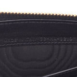 Christian Dior Christian Dior Canaje Round Fastener Black Gold Bracket Women Leather Long Wallet AB Rank Used Silgrin