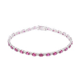 その他 ルビー5.50ct ダイヤ0.80ct レディース K18WG ブレスレット Aランク 中古 銀蔵