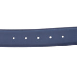 GUCCI Gucci Interlocking G Backol 80 cm Autlett Navy Gold fittings 546386 Menz Leather Belt B rank used silver storey