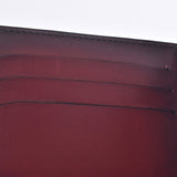 Berluti Berlutty Caligraphic Figure Scrit Leather Wallet Bordeaux Men's Venice Caul Folded Wallet A-Rank Used Silgrin