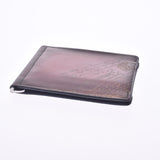 Berluti Berlutty Caligraphic Figure Scrit Leather Wallet Bordeaux Men's Venice Caul Folded Wallet A-Rank Used Silgrin