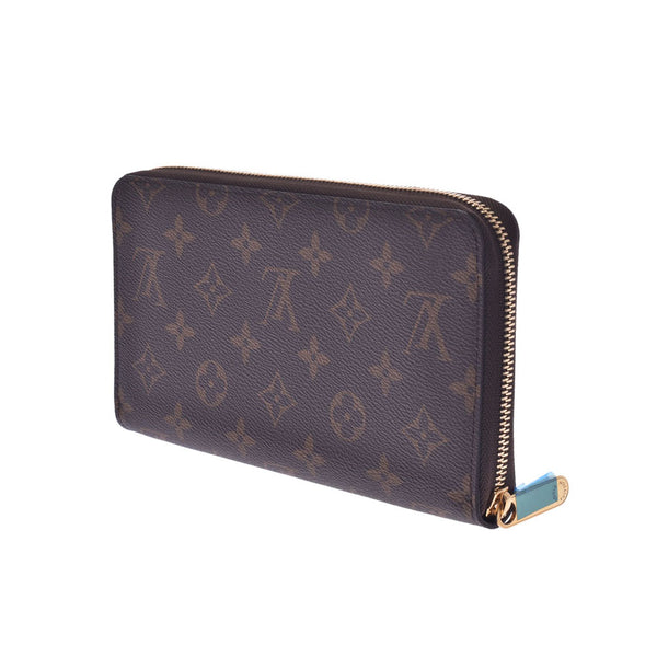 LOUIS VUITTON Monogram Zippy Organizer Brown M62581 Unisex Monogram Canvas Long Wallet Shindo Used Ginzo