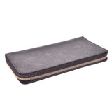 LOUIS VUITTON Monogram Zippy Organizer Brown M62581 Unisex Monogram Canvas Long Wallet Shindo Used Ginzo