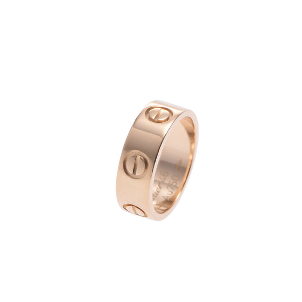 Cartier Cartier Lovel Bling # 46 6 Ladies K18 YG Ring / Ring A Rank Used Silgrin