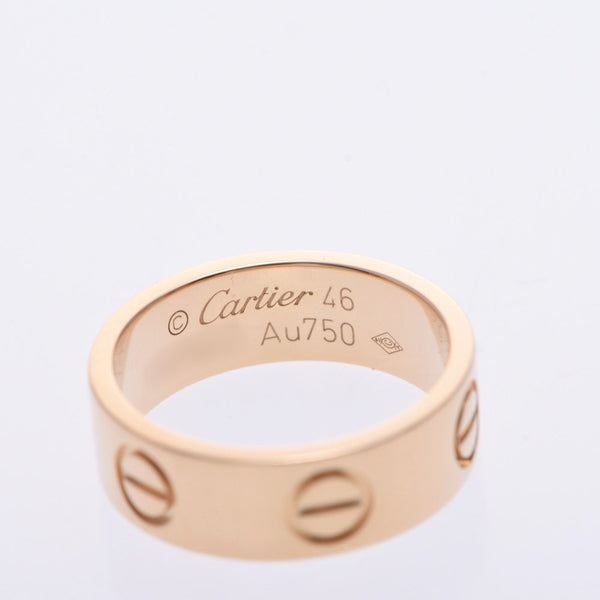 Cartier Cartier Lovel Bling # 46 6 Ladies K18 YG Ring / Ring A Rank Used Silgrin
