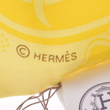 HERMES エルメス ツイリー エクスリブス パリジェンヌ/EX-LIBRIS LES PARISIELU 黄 レディース シルク100% スカーフ 未使用 銀蔵