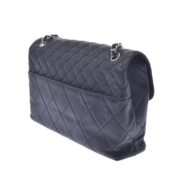 CHANEL Chanel Matrasse Chain Shoulder Black Silver Clasp Ladies Soft Calf Shoulder Bag A Rank Used Ginzo
