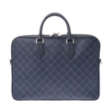 LOUIS VUITTON Louis Vuitton Damier Cobalt Dandy Briefcase Navy/Black Men's Damier Cobalt Canvas Business Bag A Rank Used Ginzo