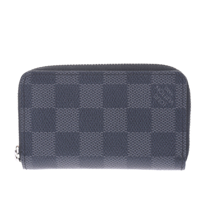 LOUIS VUITTON ルイヴィトン ダミエ グラフィット ジッピーコインパース 黒/グレー N63076 メンズ ダミエグラフィットキャンバス コインケース Aランク 中古 銀蔵