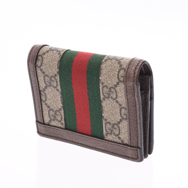 GUCCI Gucci Off Dispertise Wallet Breege 523155 Women GG Sprim Canvas Caul Folded Wallet B Rank Used Sinkjo