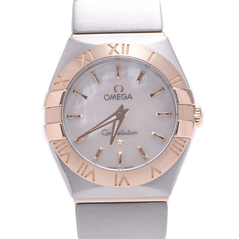 OMEGA Omega Constellation Blush 123.20.24.60.05.001 Ladies SS / PG Watch Quartz Shell Dial A Rank Used Ginzo