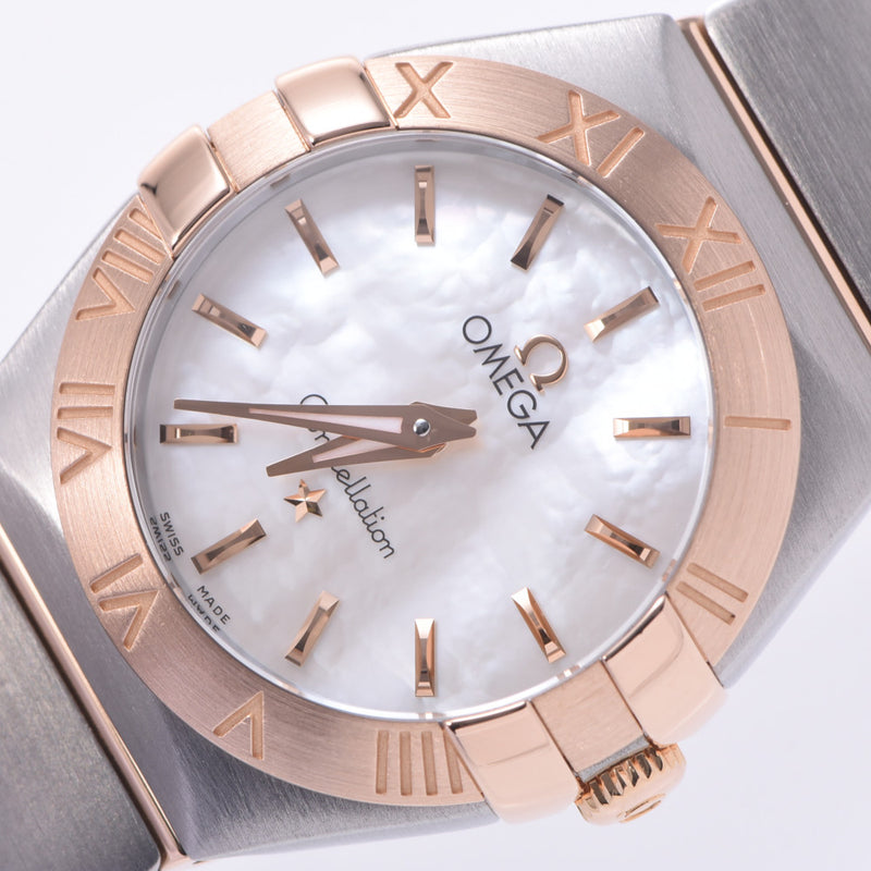 OMEGA Omega Constellation Blush 123.20.24.60.05.001 Ladies SS / PG Watch Quartz Shell Dial A Rank Used Ginzo