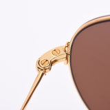 BALENCIAGA Valenciaga Aviator Tear Drop Logo Lens Tea BB0013S Unisex Metal Frame Sunglasses A-Rank Used Silgrin