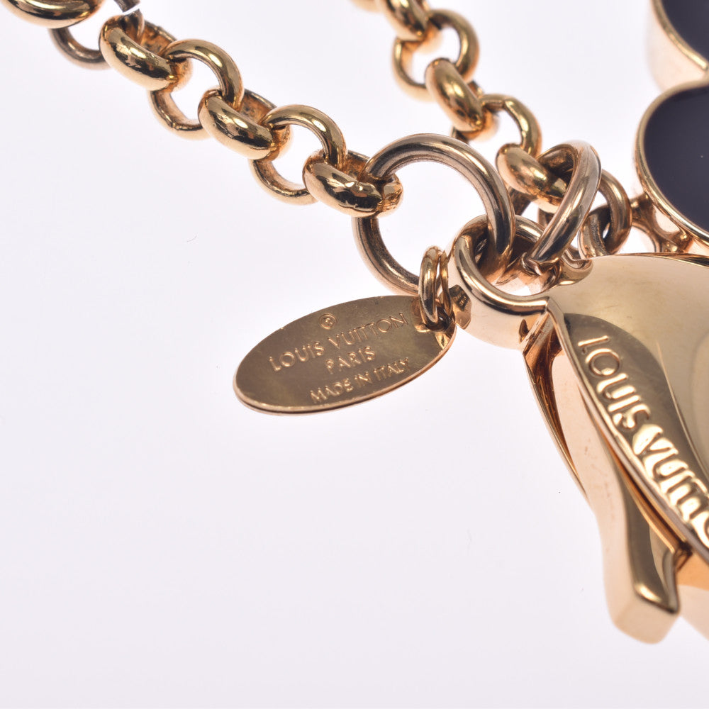 ヴィトン LOUIS VUITTON チャーム(ゴールド×ブラック/LV)