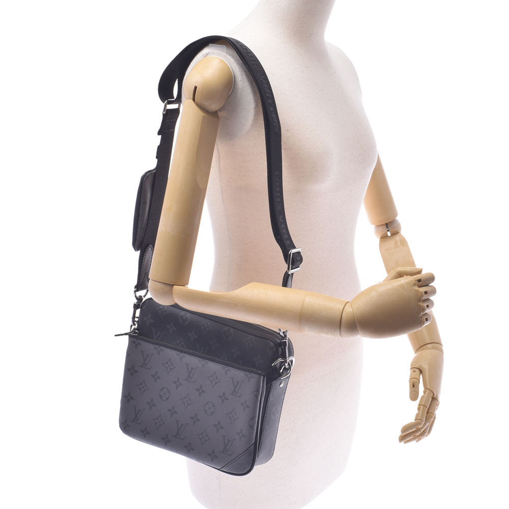 ルイヴィトンエクリプス リバース トリオメッセンジャー 14145 黒