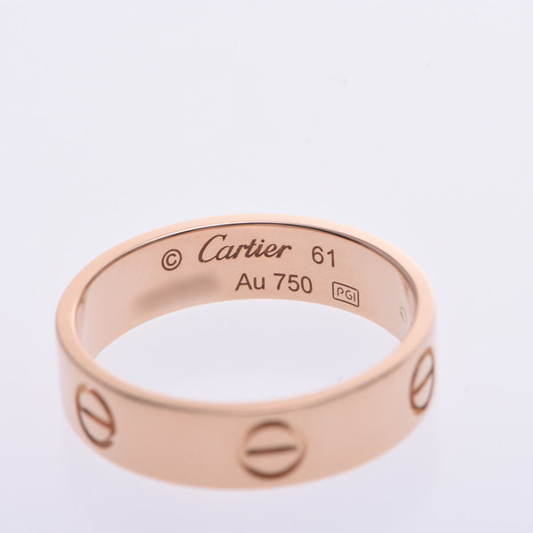 【Summer Selection Recommendation】 Cartier Cartier Lovel Bling # 61 20.5 Unisex K18PG Ring / Ring A Rank Used Silgrin