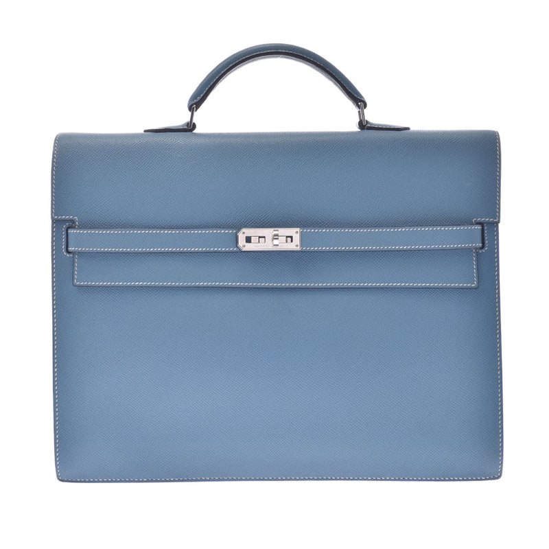 Hermes Hermes Kelly De Peche 34 Brugen Silver Bracket□J-Engraved（2006年左右）男士Vauepson商务包AB排名使用水池